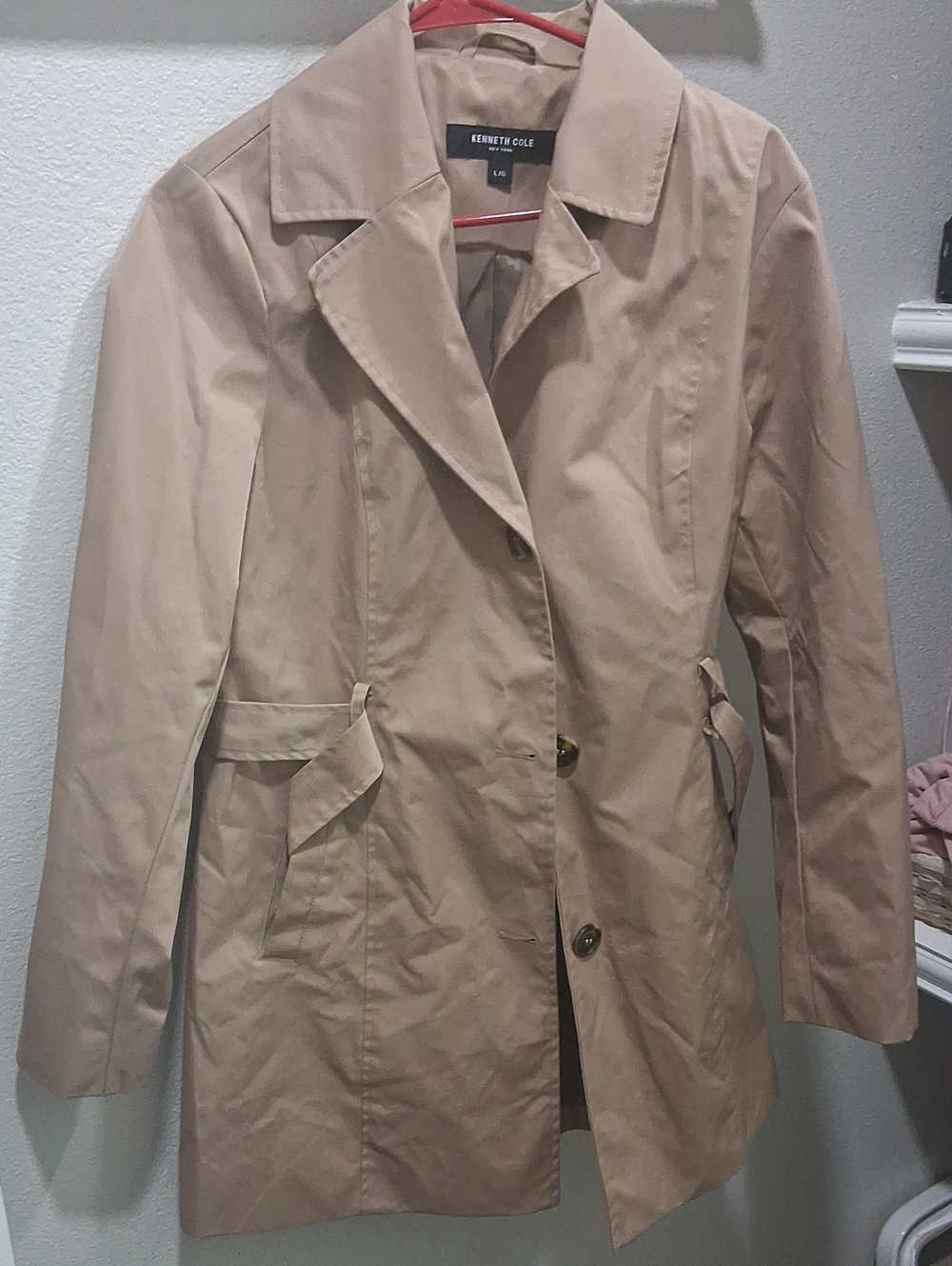 Kenneth Cole Women's Tan Trench Coat